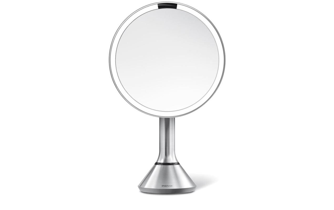 Simplehuman, Kosmetikspiegel mit Sensor Tou 5-fach Vergrösserung, Helligkeit verstellba