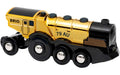 BRIO Eisenbahn Goldene Batterielok mit Licht und Sound
