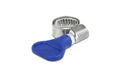 Delock Schlauchschelle Edelstahl 400 SS 10-16 mm, Blau 5 Stück