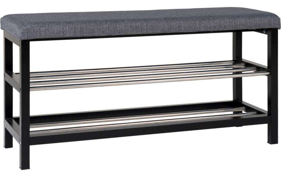House Nordic Sitzbank Padova 100 x 50 cm, Schwarz/Grau