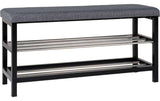 House Nordic Sitzbank Padova 100 x 50 cm, Schwarz/Grau