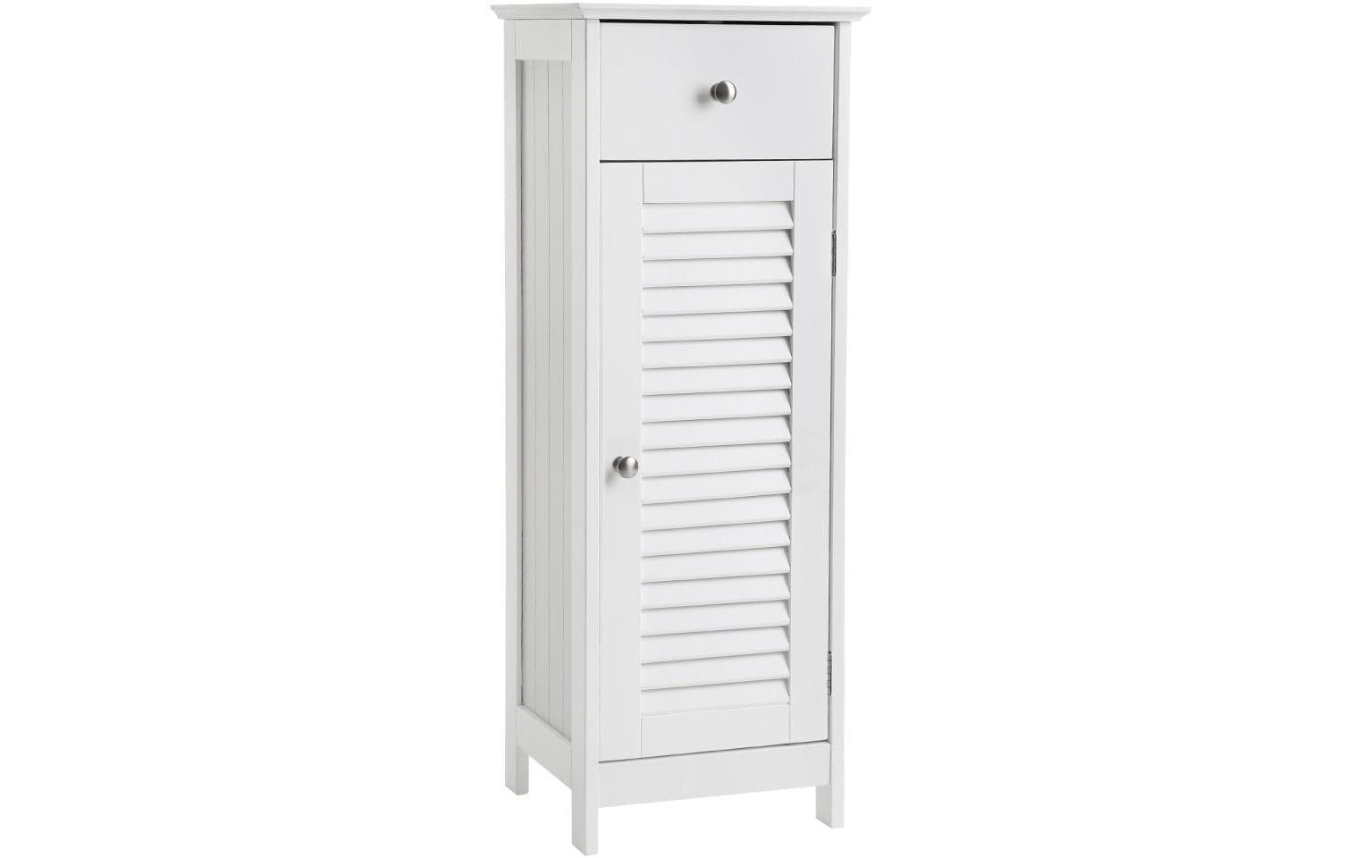 Vasagle Schrank, MDF Weiss 32x87x30 cm Mitteldichte Holzfaserplatte (MDF), Grundmaterial: Holz