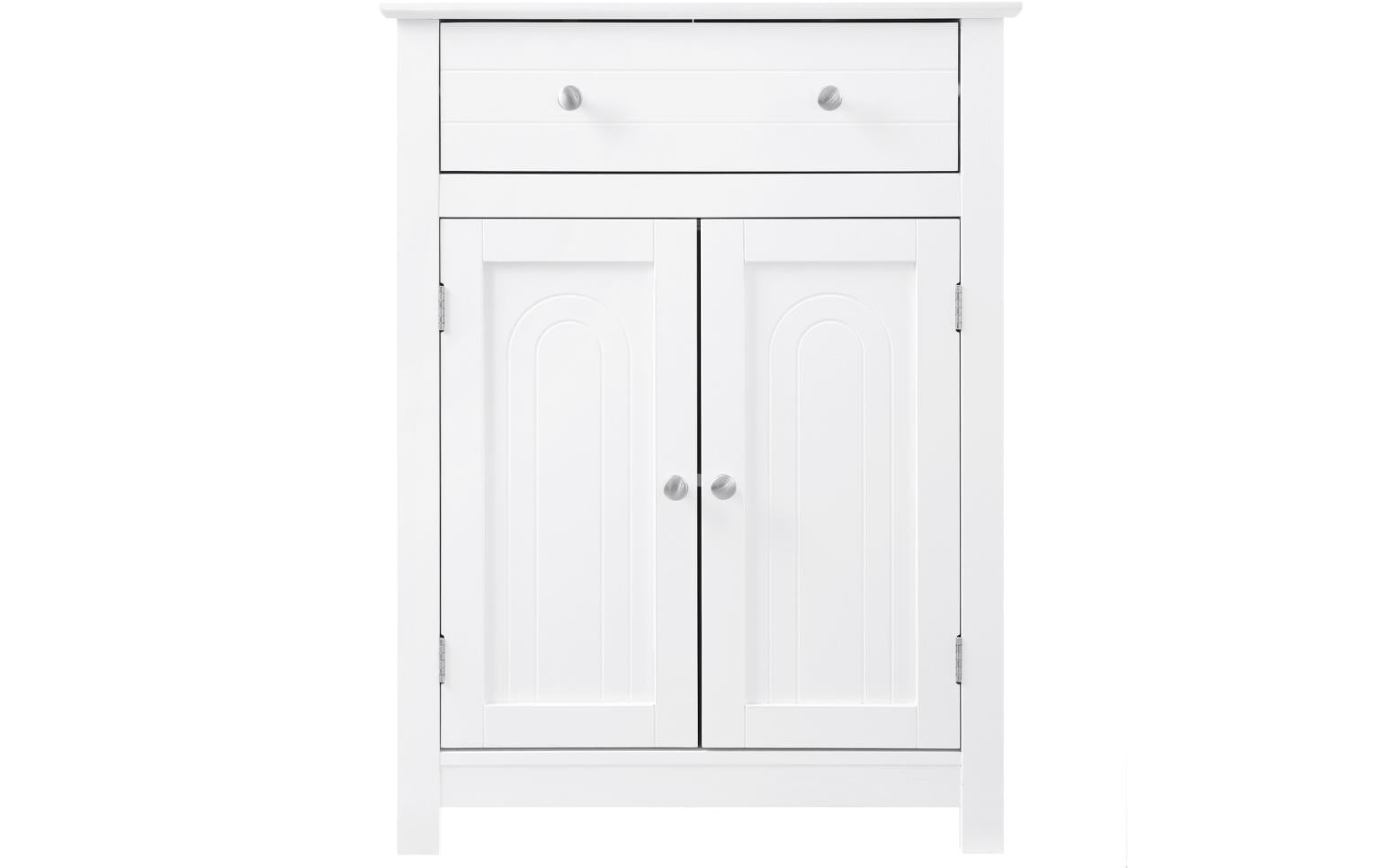 Vasagle Schrank, MDF Weiss 60 x 80 x 30 cm Mitteldichte Holzfaserplatte (MDF), Grundmaterial: Holz