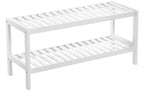 Songmics Schuhregal Bambus/Weiss