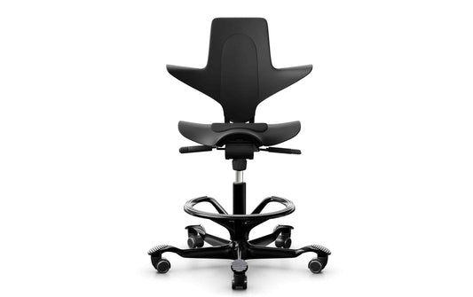 HÅG Bürostuhl Capisco Puls 8010 mit Fussr Farbe: Schwarz