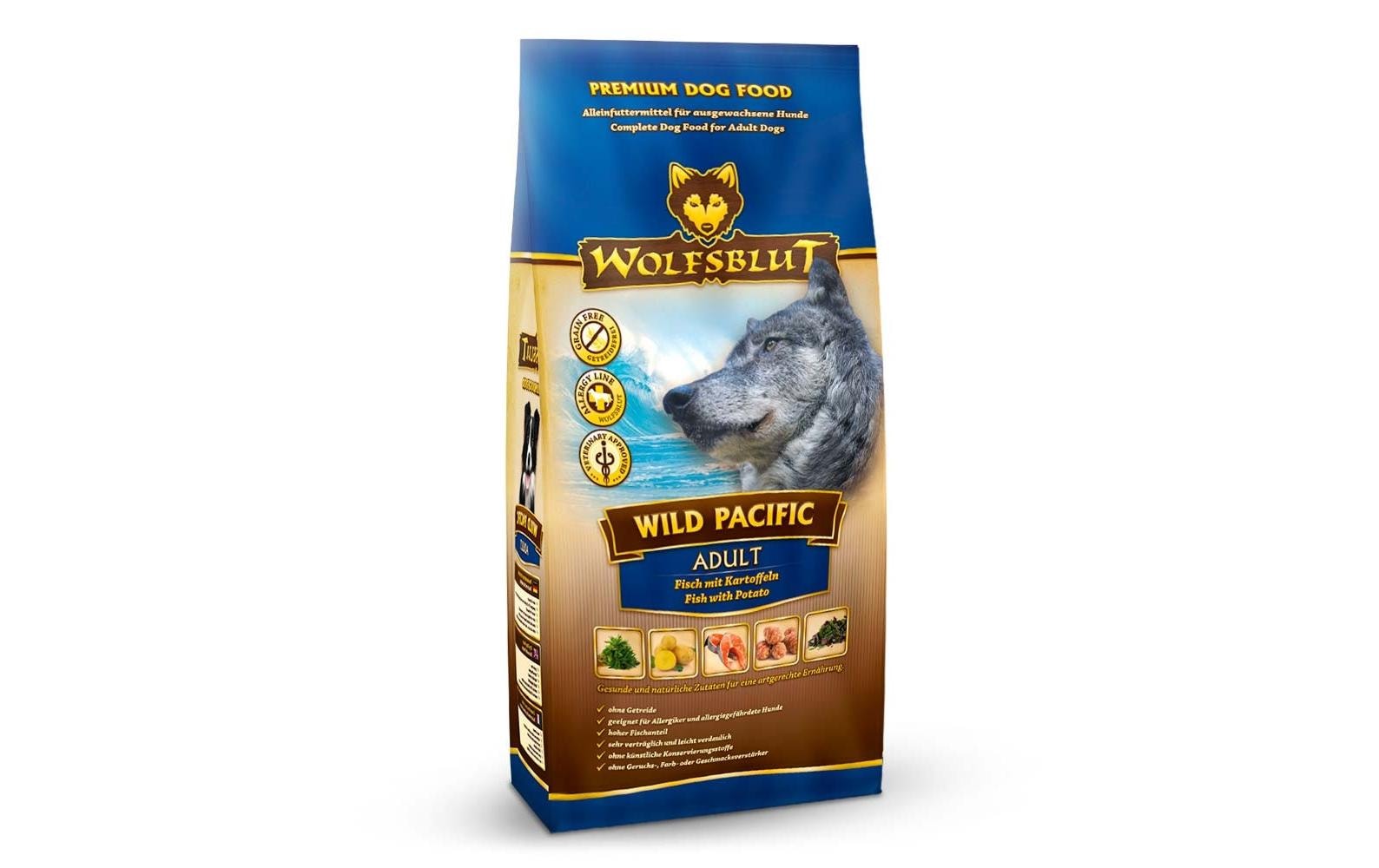 Wolfsblut Dog Wild Pacific Adult Fisch & Kartoffel, 12.5kg