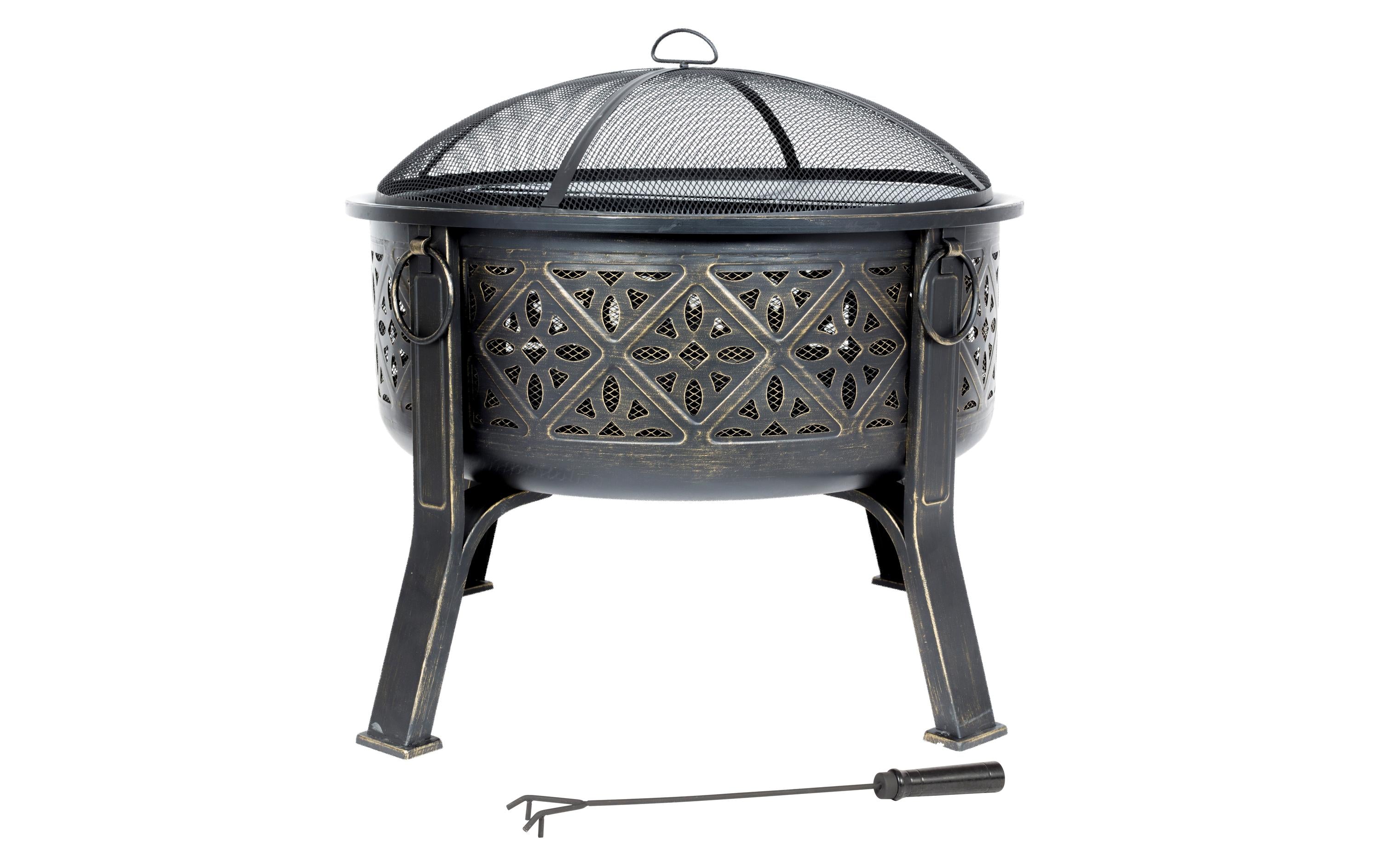 La Hacienda Feuerschale Stahl mit Grillrost 76 cm Grills & Feuerstellen La Hacienda