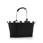 Reisenthel Carrybag XS Mini in Schwarz mit silbernem Klappgriff