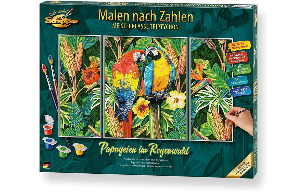 Schipper Malen nach Zahlen Papageien im Regenwald