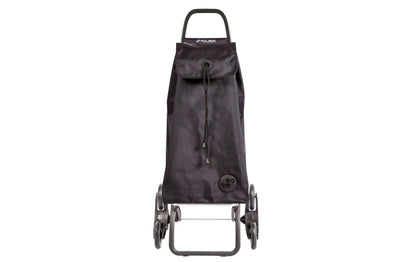 Rolser Einkaufstrolley I-Max MF 6L in Schwarz mit Klappe, Zugband und stabilem Gestell auf Rädern
