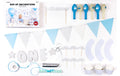 Partydeco Partyset 1st Birthday silber 9-teilig, Silber, Blau