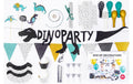 Partydeco Partyset Dino Party 10-teilig, Mehfarbig