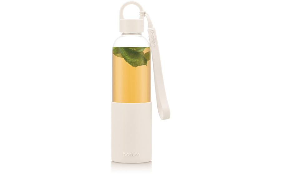 Bodum Trinkflasche Melior 500 ml, Weiss/Transparent