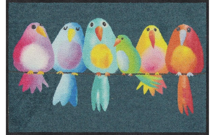 Salonlöwe Rainbow Birds Fussmatte
