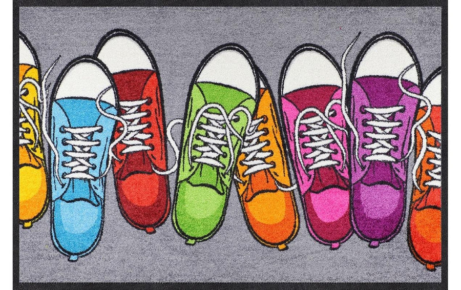 Salonlöwe bunte Turnschuhe  Fussmatte