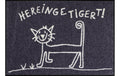 Salonlöwe Hereingetigert  Fussmatte