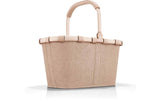 Reisenthel Carrybag Einkaufskorb in Beige mit festem Rahmen und klappbarem Griff