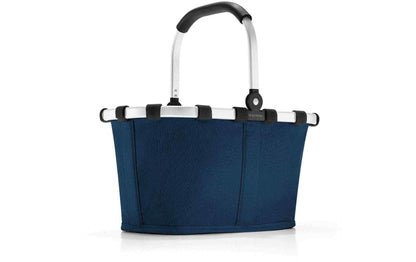 Reisenthel Carrybag XS Mini in Dunkelblau mit silbernem Klappgriff