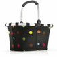 Reisenthel Carrybag XS Mini in Schwarz mit bunten Punkten