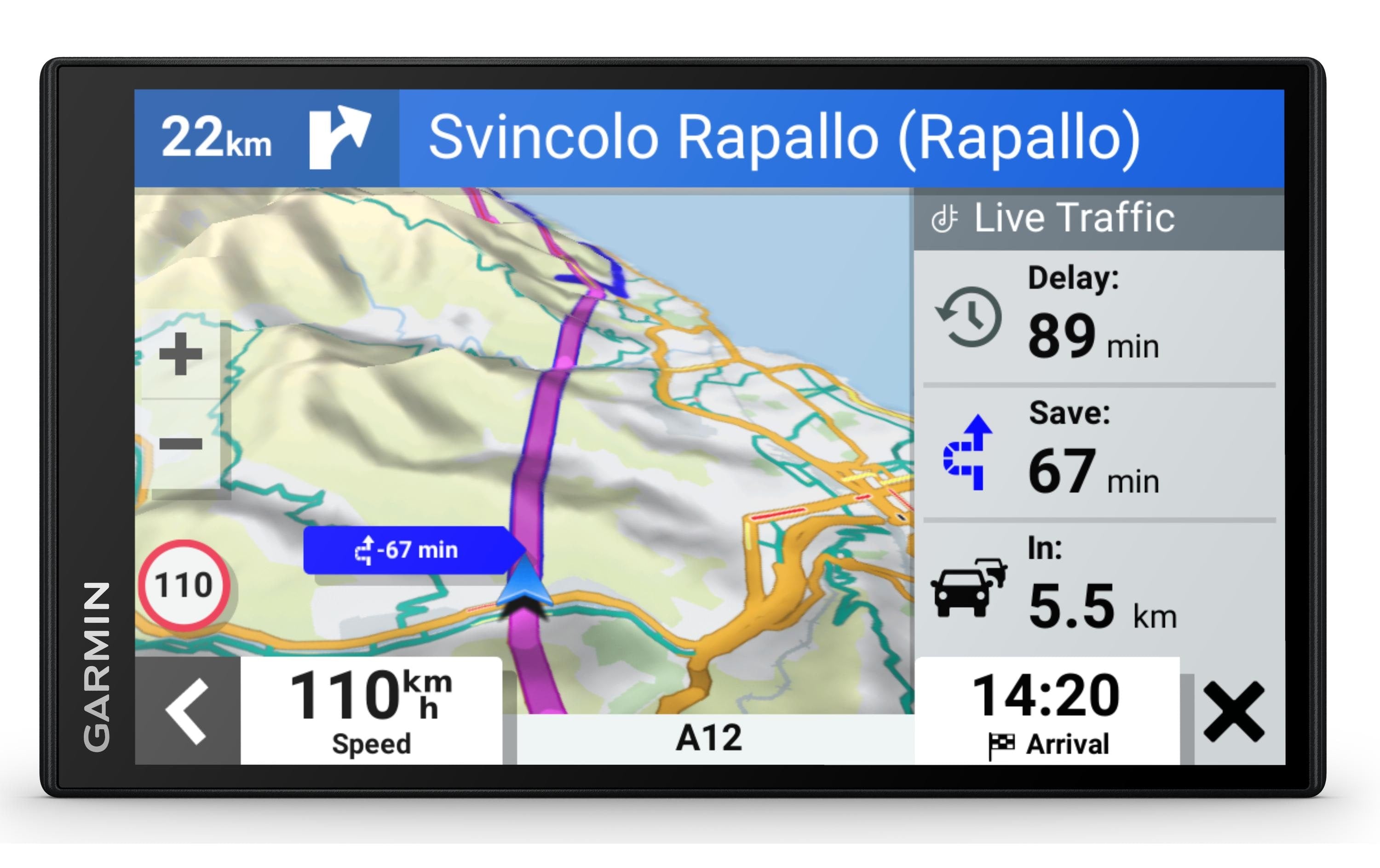 GARMIN Navigationsgerät DriveSmart 76 EU MT-S, GPS, Amazon Alexa