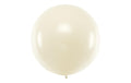 Partydeco Luftballon Gross Metallic 1 m, Pearl