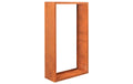 Corten Kaminholzregal rostbraun Holzregal für Außenbereich 94x35x149 cm Garteneinrichtung Innovesta