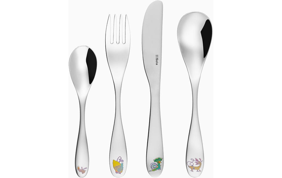 Sola Kinderbesteckset Kids World 2 , 4-tlg