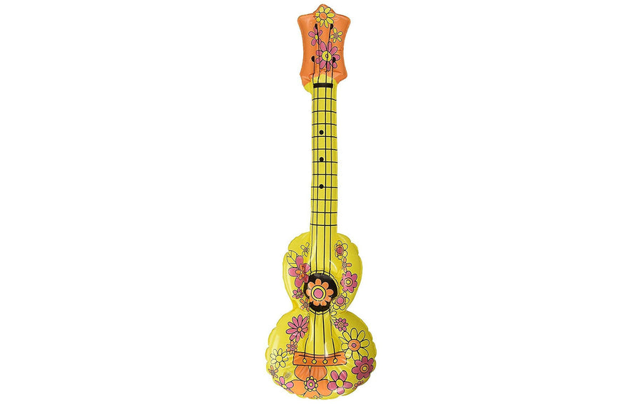 Folat Aufblasbares Accessoire akustische Gitarre Gelb
