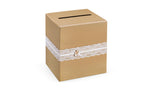 Partydeco Kartenbox Hochzeitsaccessoire Roségold Weiss