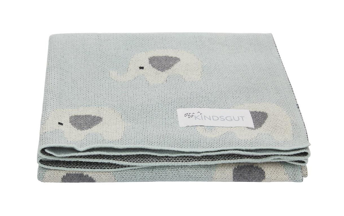 Kindsgut Kuscheldecke Elefanten 80 x 100 cm
