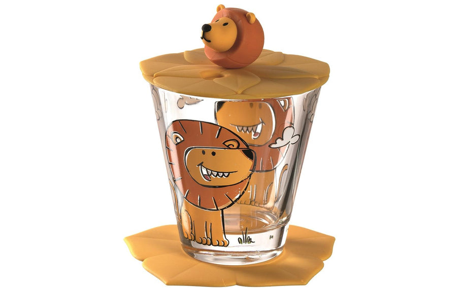 LEONARDO Kindertrinkglas Bambini 3-teilig, Löwe