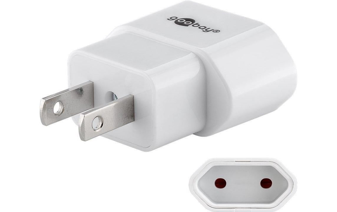 Max Hauri Reiseadapter EU – USA, Weiss