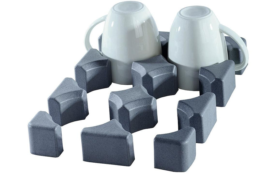 purvario Glas-/Tassen- und Flaschenhalter niedrig 6-teilig