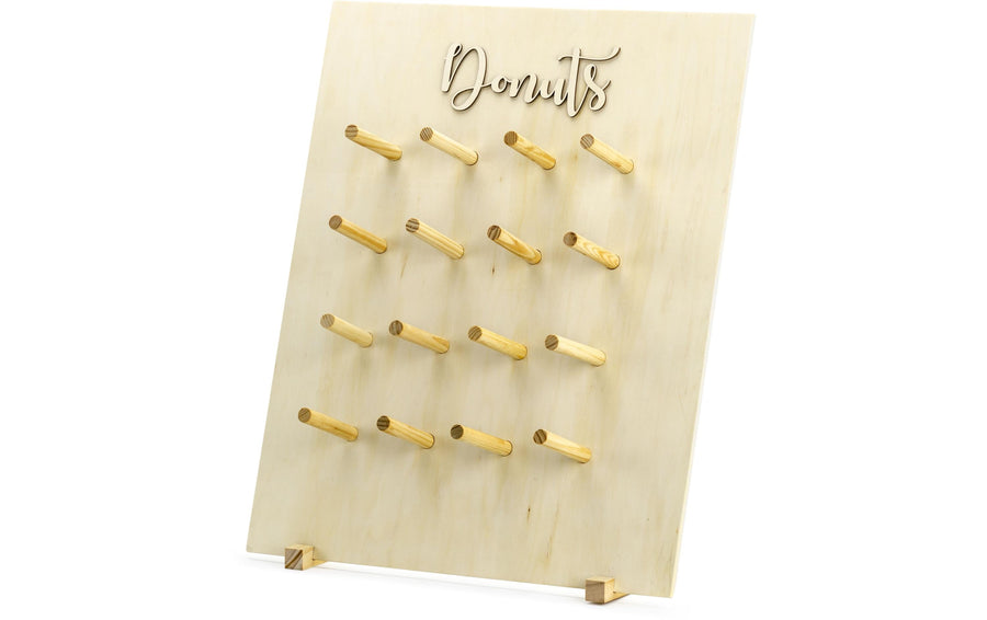 Partydeco Hochzeitsaccessoire Donut Wand 45 x 55 cm, Braun