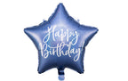 Folienballon Happy Birthday 40 cm Gold Schwarz