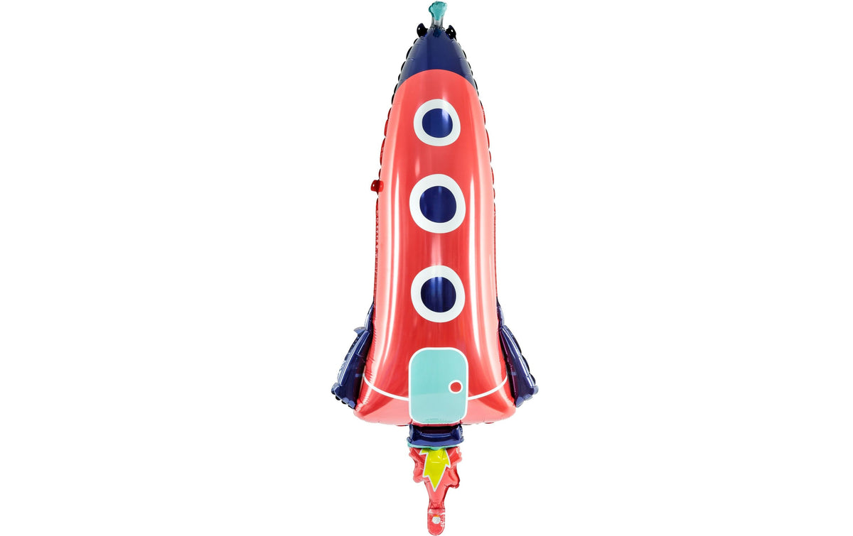 Partydeco Folienballon Rocket Mehrfarbig