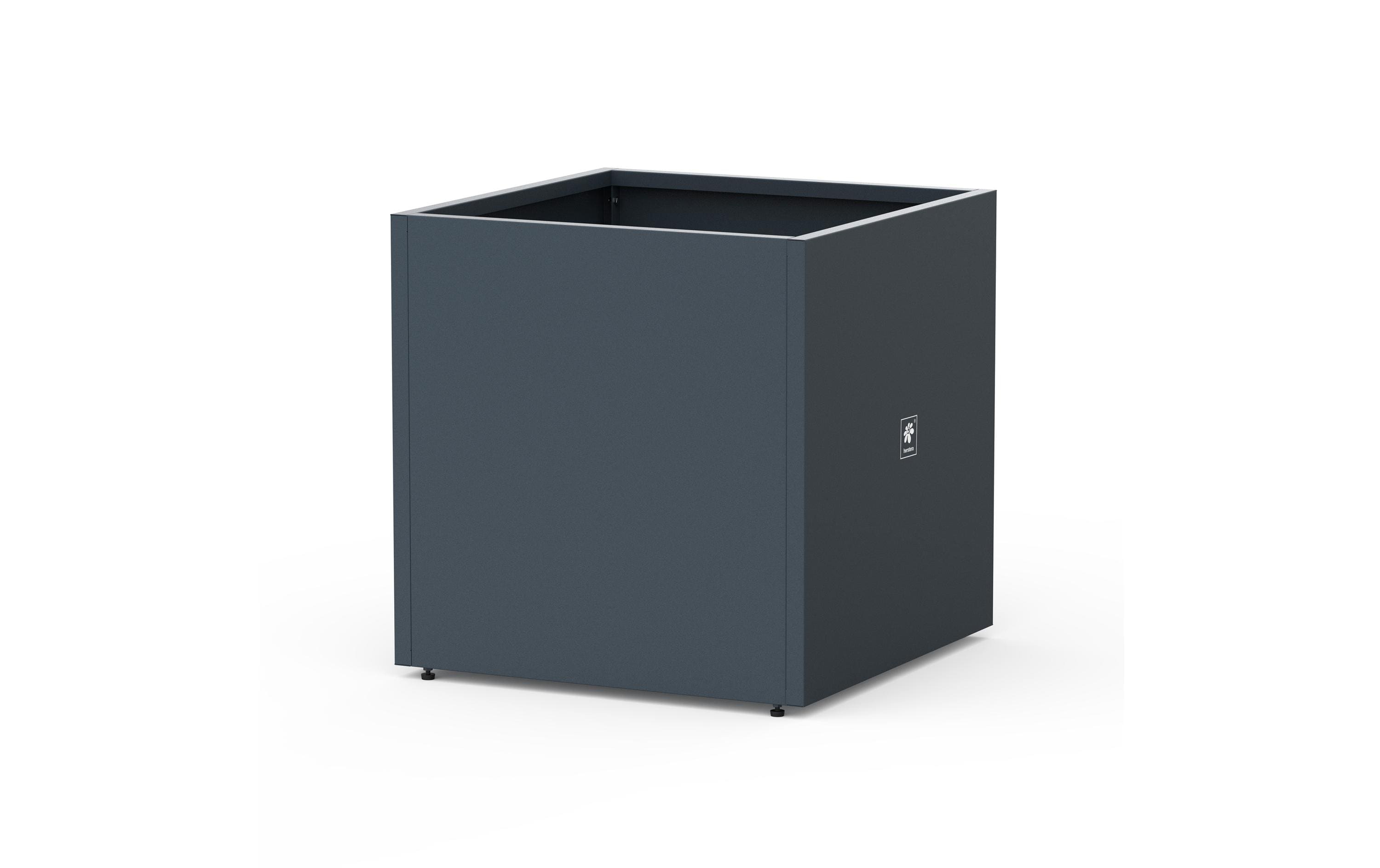 Herstera Pflanzentopf Cube Metall Anthrazit 30cm - Robuster Pflanzentopf für Innen und Außen Garten & Outdoor > Pflanzen > Pflanzengefäße Herstera
