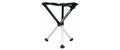 Walkstool Dreibeinhocker Aluminium Schwarz/Silber 45 cm Sport & Freizeit > Camping > Camping Zubehör Walkstool