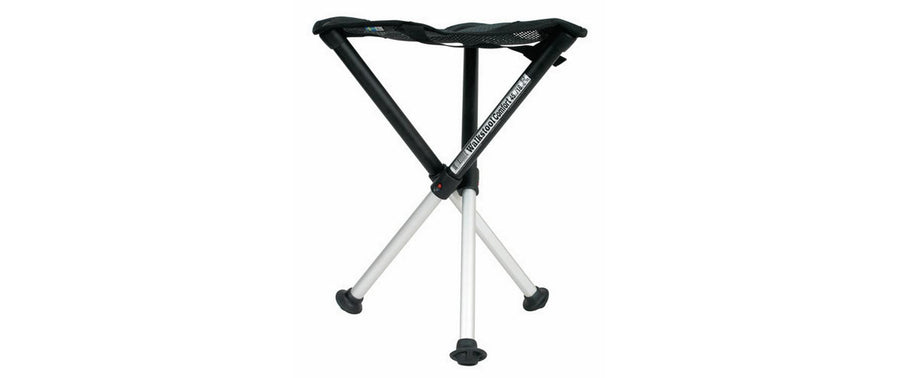 Walkstool Dreibeinhocker Comfort 45 cm Schwarz/Silber