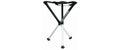 Walkstool Dreibeinhocker Aluminium Schwarz/Silber 55 cm Sport & Freizeit > Camping > Camping Zubehör Walkstool