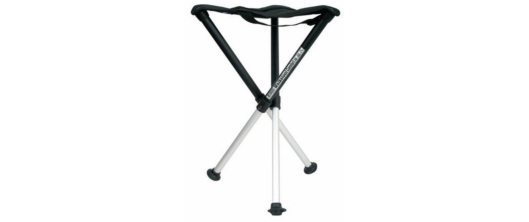 Walkstool Dreibeinhocker Aluminium Schwarz/Silber 55 cm Sport & Freizeit > Camping > Camping Zubehör Walkstool