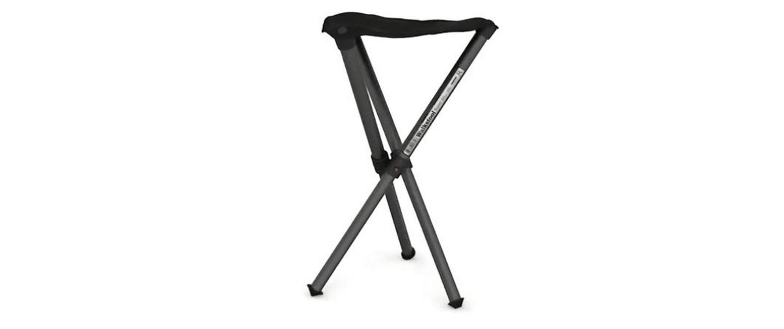 Walkstool Dreibeinhocker Aluminium Schwarz/Grau 50 cm Sport & Freizeit > Camping > Camping Zubehör Walkstool