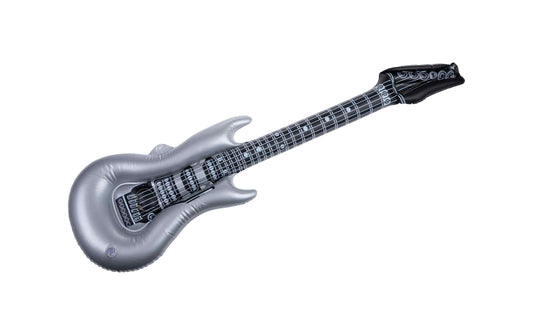 Folat Aufblasbares Accessoire E-Gitarre Silber
