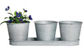 Esschert Design Pflanzengefäße Altzink grau 3er Set Garten & Outdoor > Pflanzen > Pflanzengefäße Esschert Design