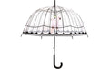Esschert Design Schirm Vogelkäfig Schwarz/Transparent/Rosa