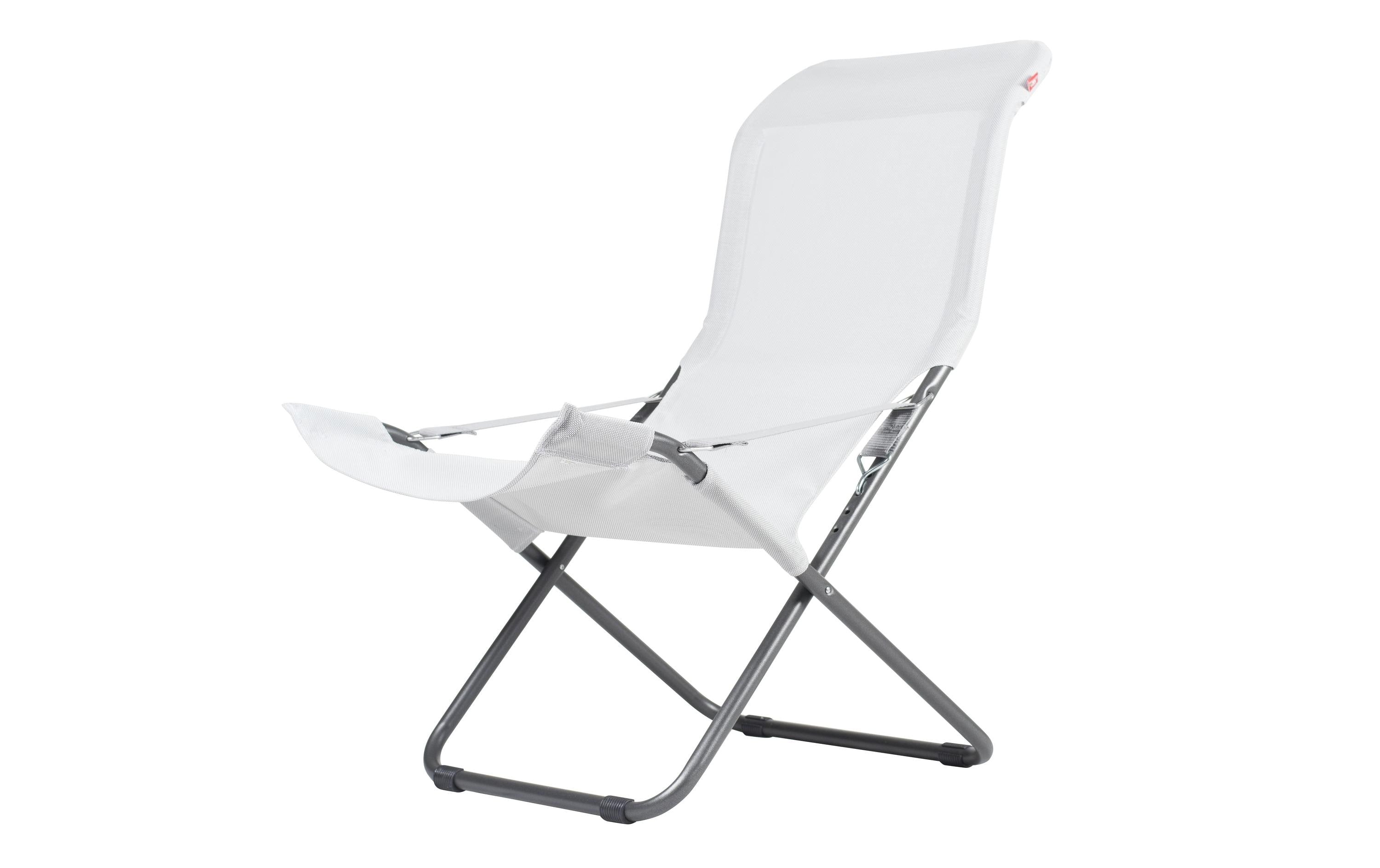 FIAM Relaxsessel Fiesta 127TX Klappstuhl Metall Grau Garteneinrichtung FIAM