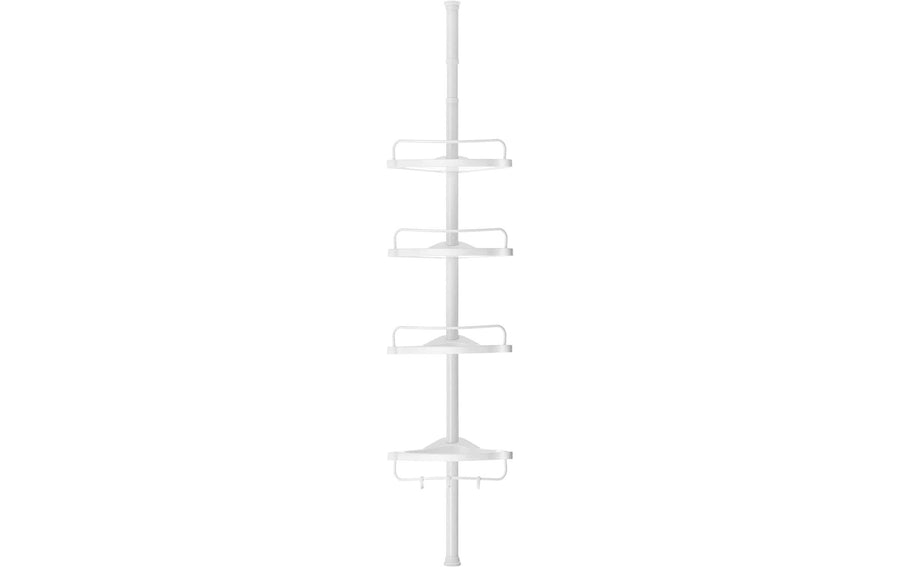 Songmics Duschmittelhalter mit Ablagen Weiss, Stahlrohr