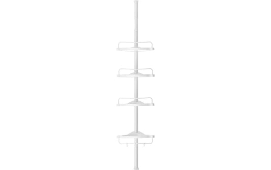 Songmics Duschmittelhalter mit Ablagen Weiss, Stahlrohr