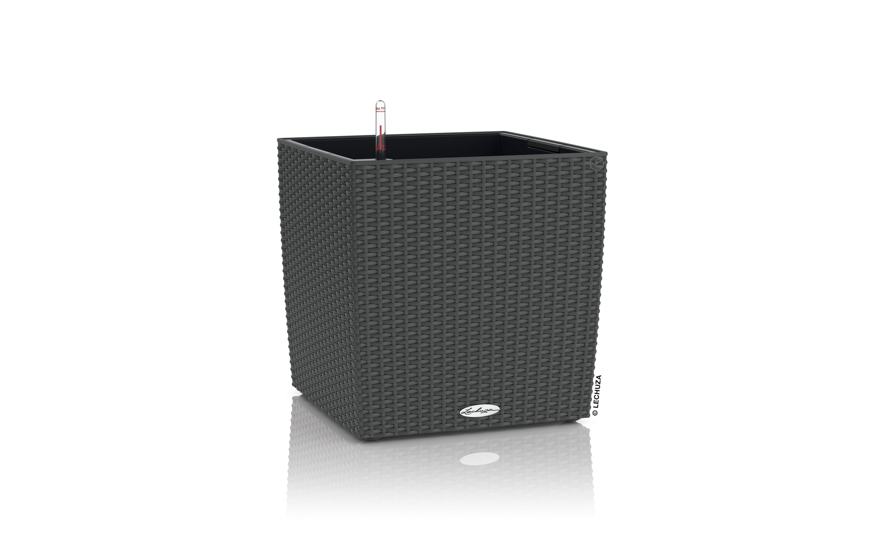 Lechuza Cube Cottage 40 Komplettset, granit