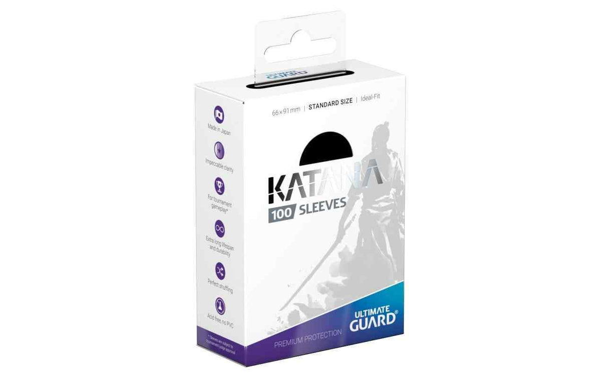 Ultimate Guard Kartenhülle Katana Sleeves Standardgrösse Schwarz 100